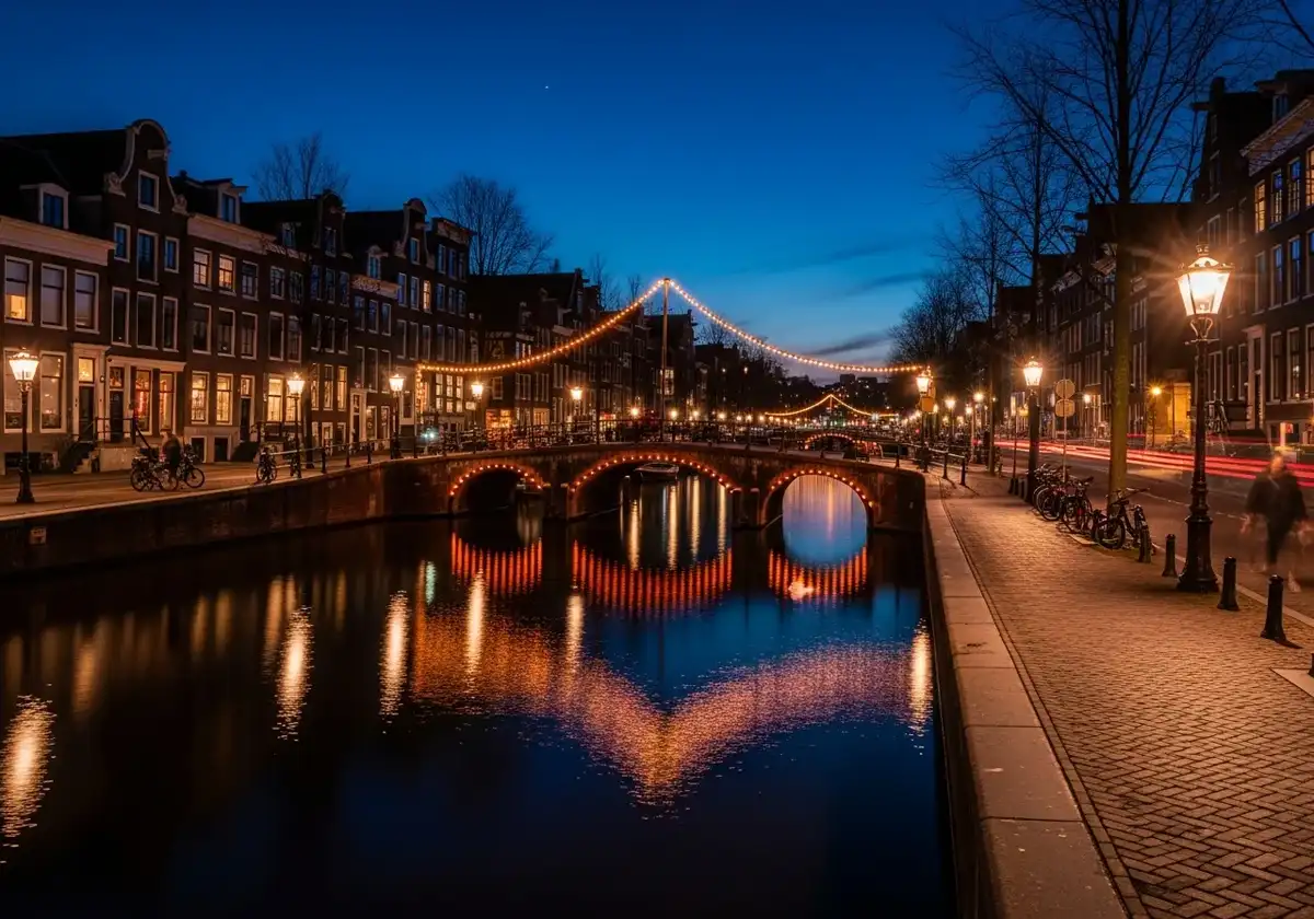 Amsterdam at night