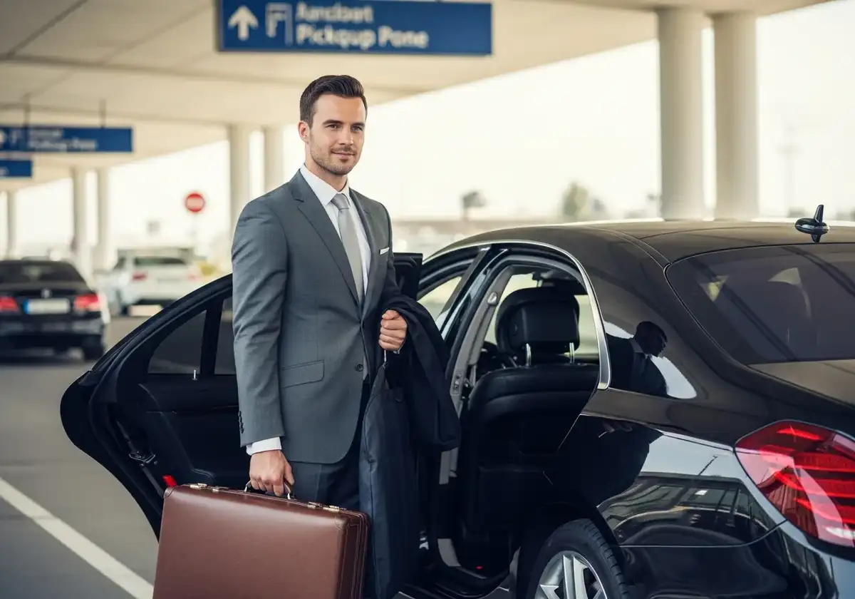 Professional Schiphol taxi driver