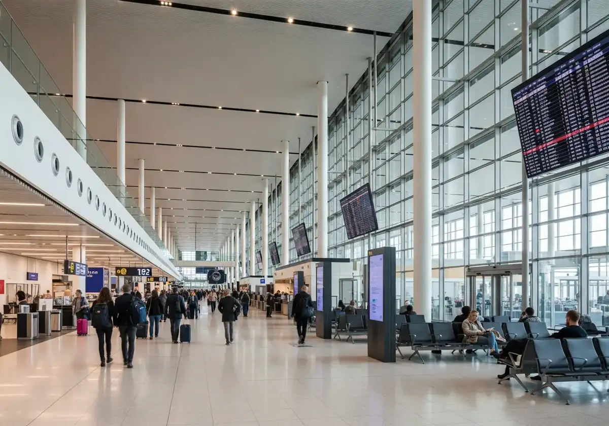 Schiphol Airport terminal hall