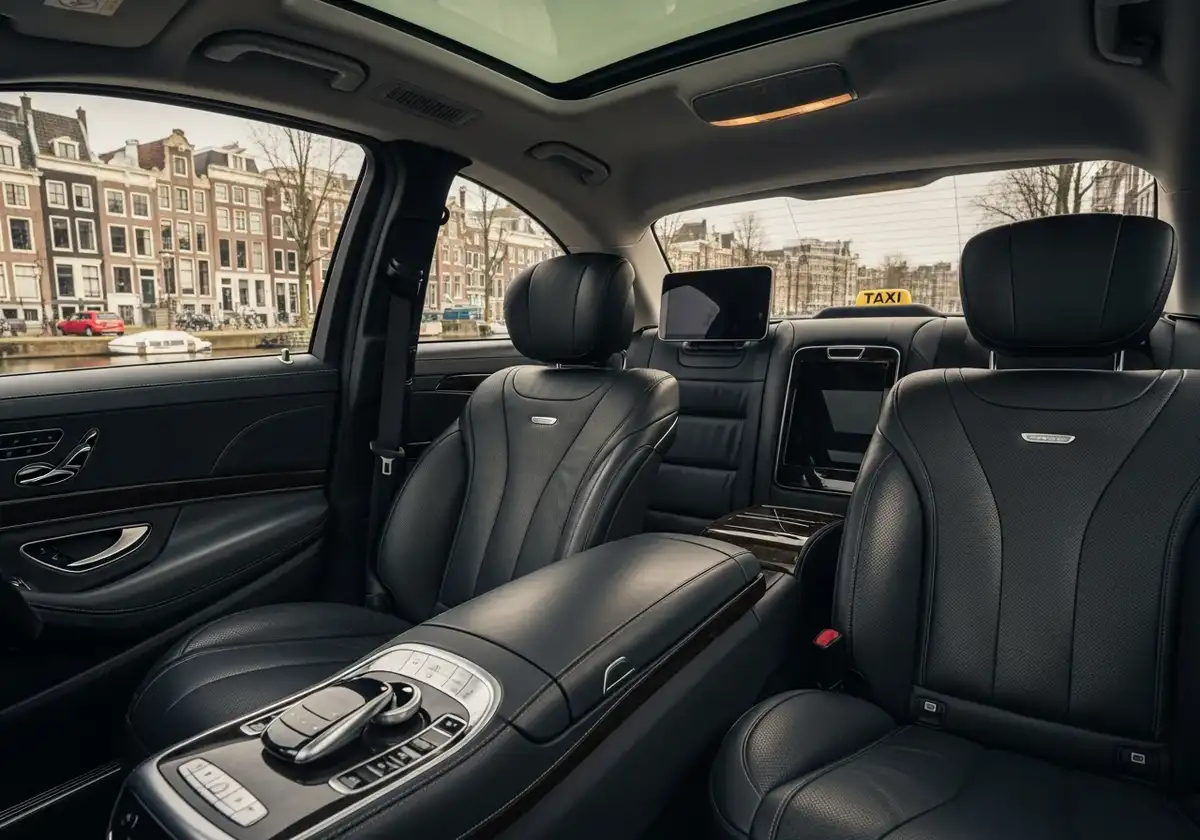 Luxury taxi interior